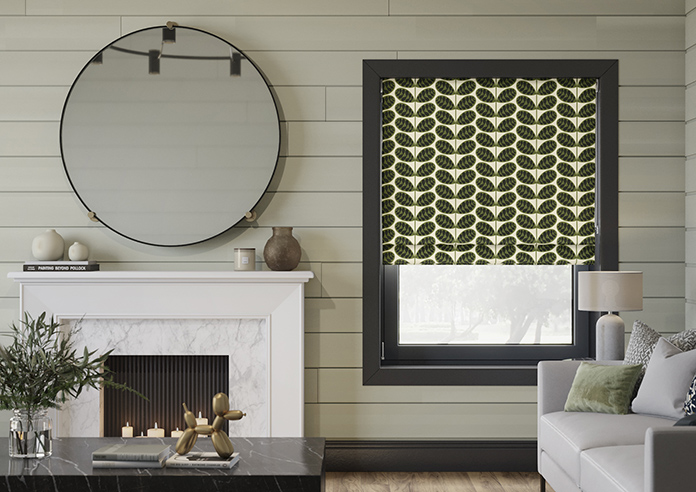 Orla Kiely Botanica Stem, Green - Twist&Fit Roman Blind - Image 3